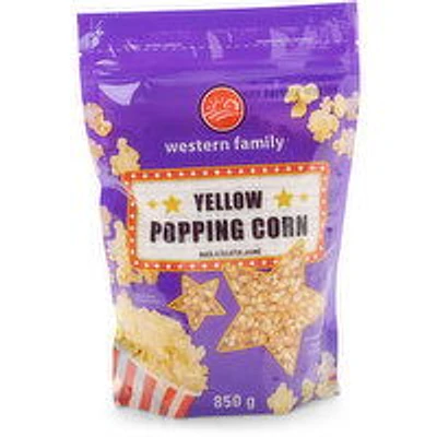 Western Family - Yellow Popping Corn, 850 Gram
