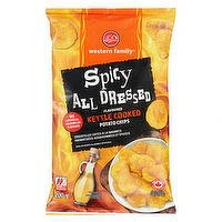 Western Family - Kettle Cooked Spicy All Dressed Potato Chips, 200 Gram