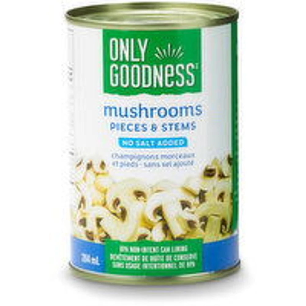 Only Goodness - Mushrooms Pieces & Stems, 284 Millilitre