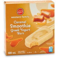 Western Family - Caramel Greek Yogurt Bars, 480 Millilitre