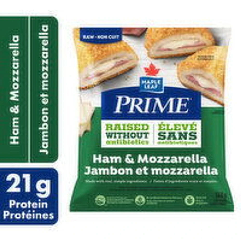 Maple Leaf - Prime Raised Without Antibiotics, Chicken Cutlets - Ham & Mozzarella, 568 Gram