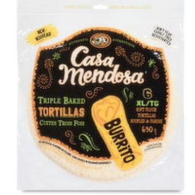Casa Mendosa - Burrito XL Tortillas, 6 Each