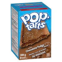Kellogg's - Pop-Tarts, Frosted Chocolate Fudge Flavour, 8 Pack, 384 Gram