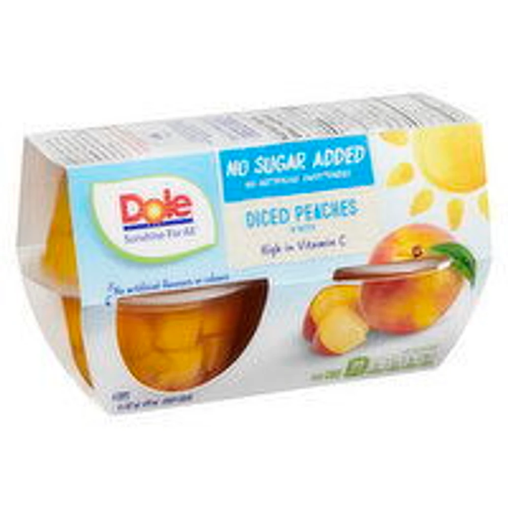 Dole - Dole Fruit Bowls NSA Diced Peaches, 4 Each