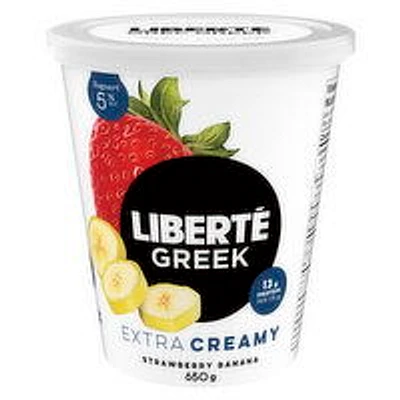 Liberte - Greek Yogurt, Strawberry Banana % M.F., 650 Gram