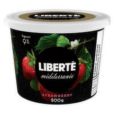 Liberte - Mediterranee Yogurt Strawberry Flavor 9%M.F., 500 Gram