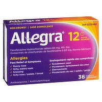 Allegra - Allegra 12 Hour 60mg, 36 Each