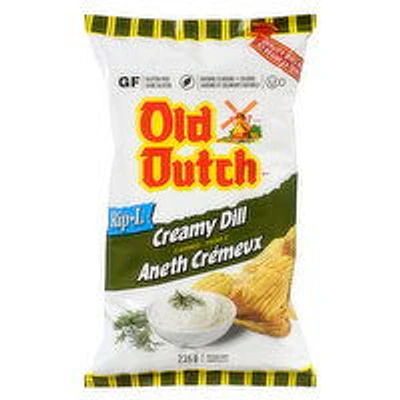 Old Dutch - Rip-L Creamy Dill Potato Chips, 235 Gram