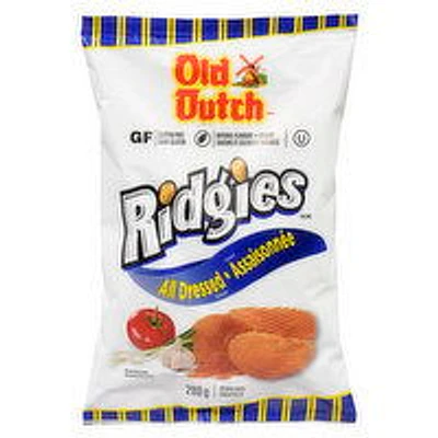 Old Dutch - Ridgies All Dressed Potato Chips, 200 Gram