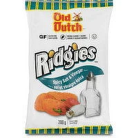 Old Dutch - Ridgies Spicy Salt & Vinegar Potato Chips, 200 Gram
