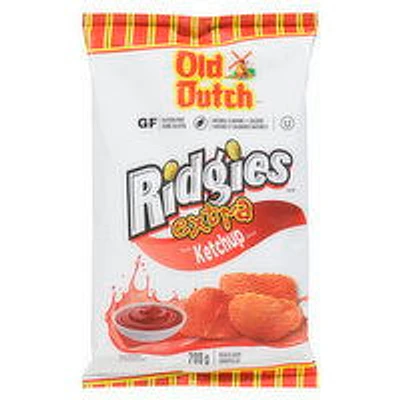 Old Dutch - Ridgies Extra Ketchup Potato Chips, 200 Gram