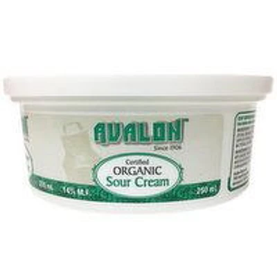 AVALON - Organic Sour Cream - 14% M.F, 250 Millilitre