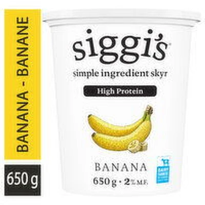 Siggi's - Banana Skyr Yogurt 2%, 650 Gram