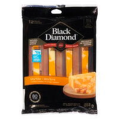 Black Diamond - Marble Cheddar Cheese Sticks, 252 Gram