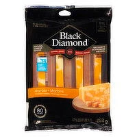 Black Diamond - Marble Cheddar Cheese Sticks, 252 Gram