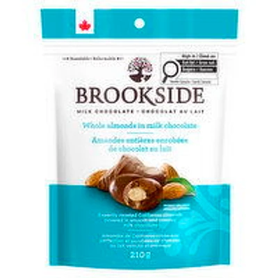 Brookside - Milk Chocolate Whole Almonds, 210 Gram