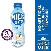 MILK 2 GO - 1% Vanilla Partly Skimmed Milk