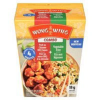 Wong Wing - Combo BBQ Pork- Veg Rice, 18 Gram