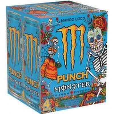 Monster - Punch Mango Energy Drink 473 mL, 4 Each