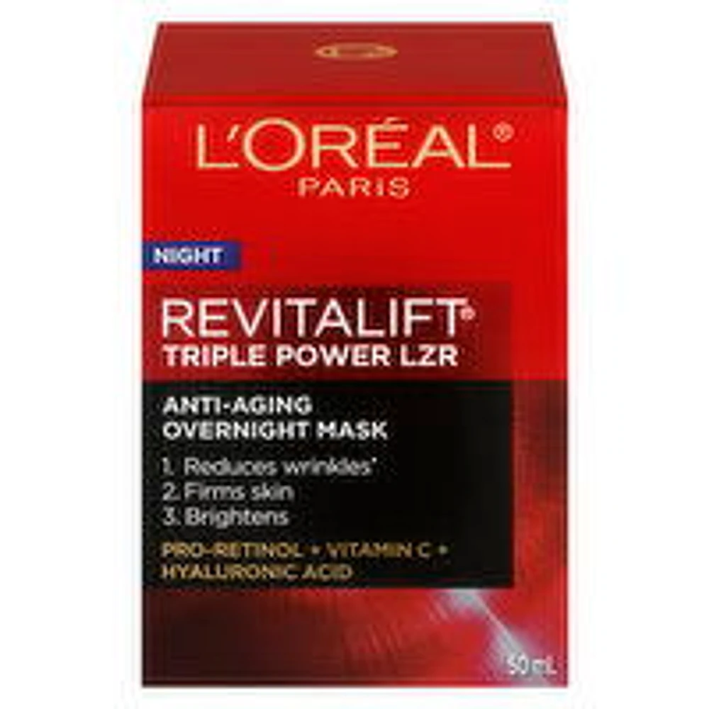 L'Oreal - Revitalift Triple Power LZR Anti-Aging Overnight Mask, 1 Each