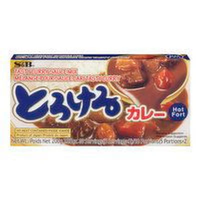 S&B - Tasty Curry Sauce Mix - Hot, 200 Gram