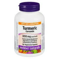 Webber Naturals - Turmeric Curcumin 600mg, 120 Each