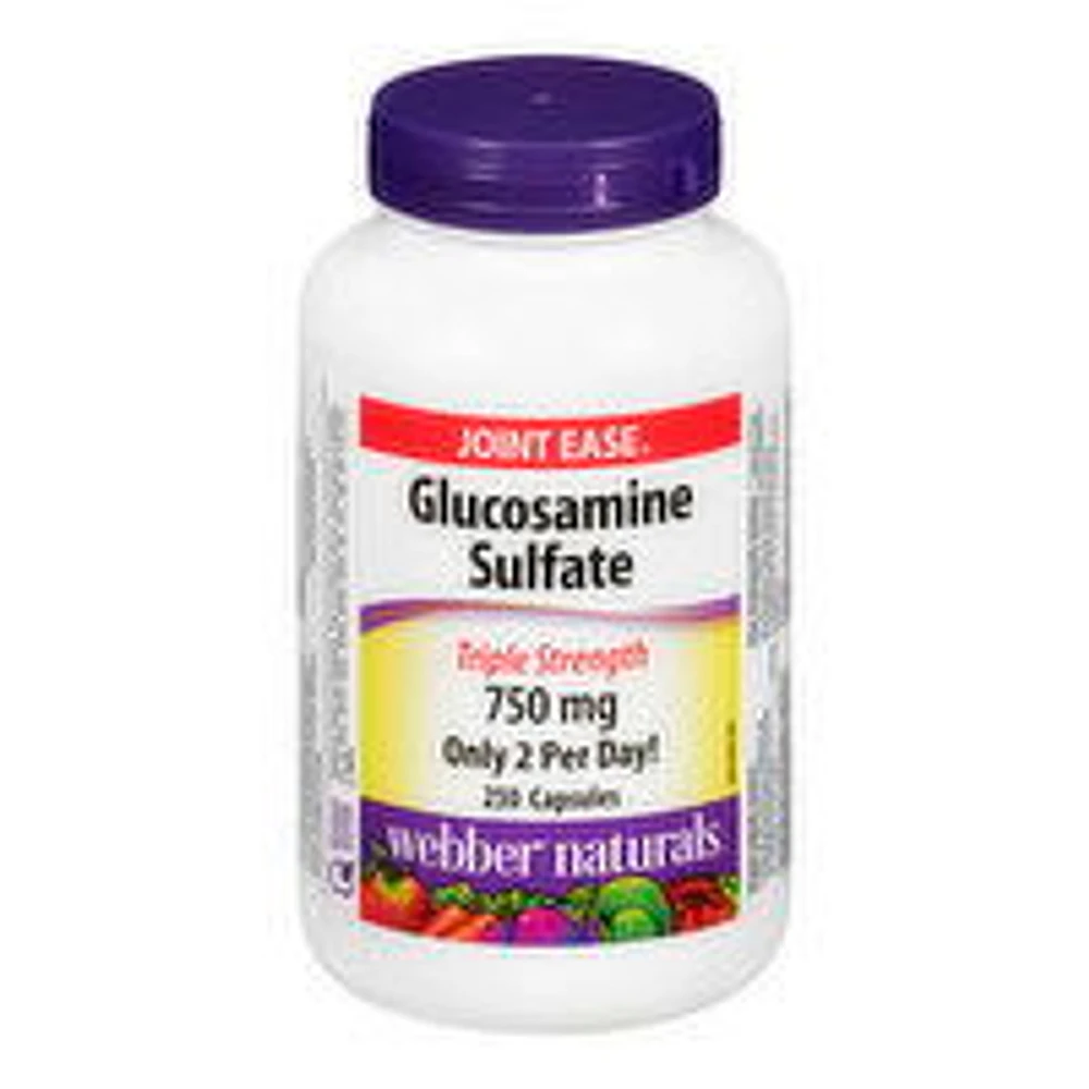 Webber Naturals - Webber Glucosamine Sulfate Trpl Strng, 250 Each