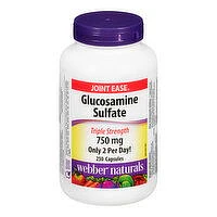Webber Naturals - Webber Glucosamine Sulfate Trpl Strng, 250 Each