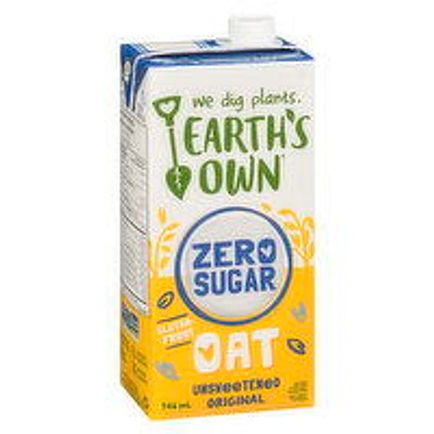 Earth's Own - Zero Sugar Unsweetened Original Oat Milk, 946 Millilitre