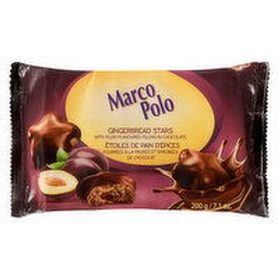 Marco Polo - Gingerbread Stars - Plum, 200 Gram