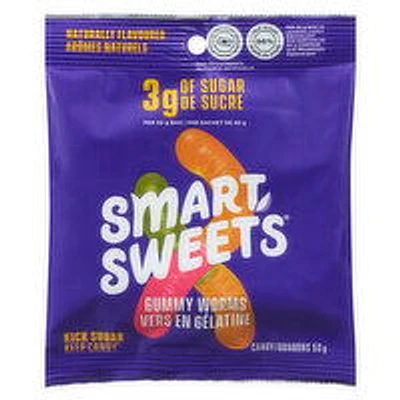 Smart Sweets - Gummy Worms, 50 Gram