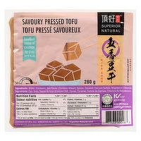 Superior Tofu - Savory Pressed Tofu, 350 Gram