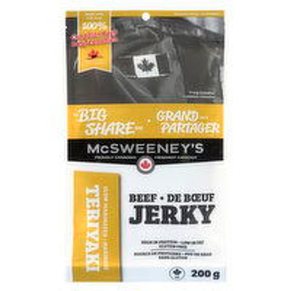 McSweeney's - McSweeneys Teriyaki Beef Jerky, 200 Gram