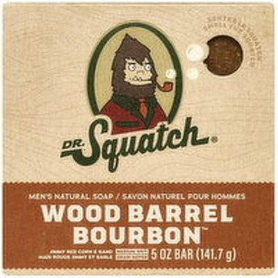 Dr Squatch - Wood Barrel Bourbon Bar Soap, 141.7 Gram