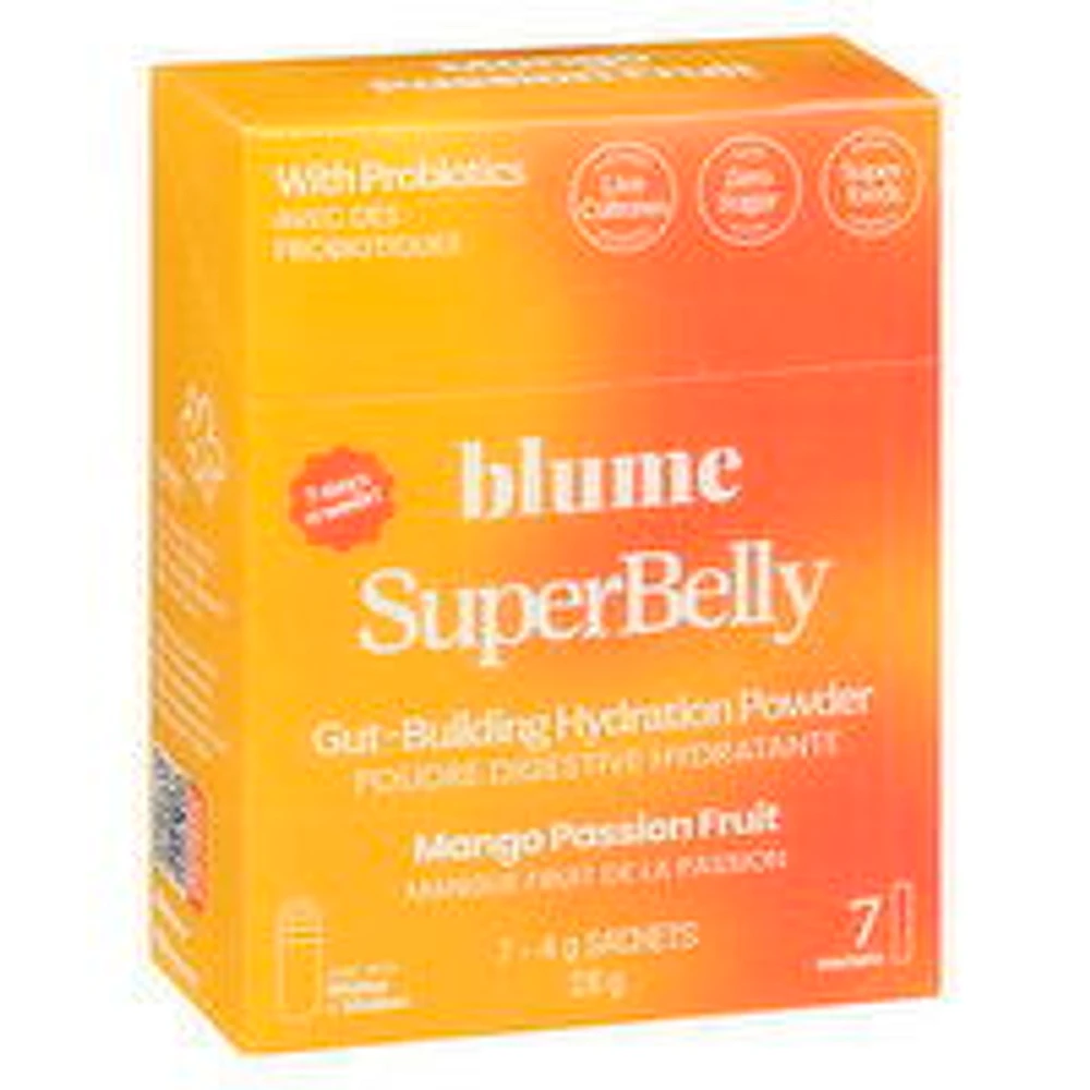 Blume - SuperBelly Mango Passionfruit Hydration Powder, 7 Pack, 28 Gram