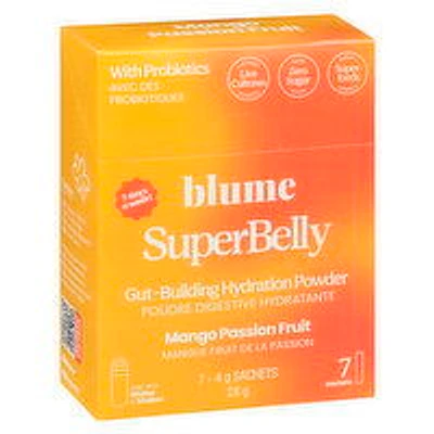 Blume - SuperBelly Mango Passionfruit Hydration Powder, 7 Pack, 28 Gram