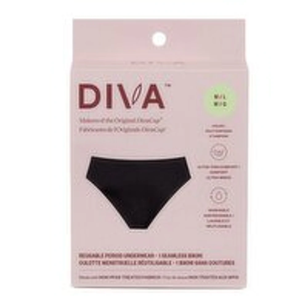 DIVA - Reusable Period Underwear M/L, 1 Each