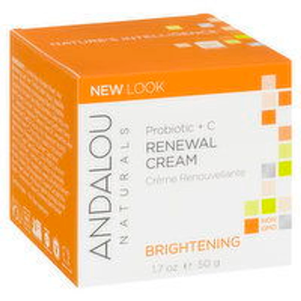 Andalou Naturals - Probiotic +C Renewal Cream - Brightening, 50 Millilitre