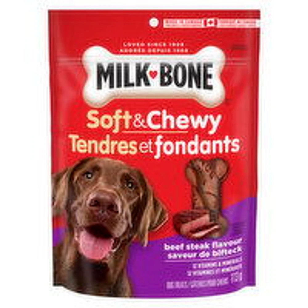 Milk-Bone - Soft & Chewy Beef Steak Dog Snacks, 113 Gram