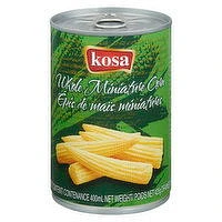 kosa - Can Baby Corn Whole, 425 Gram