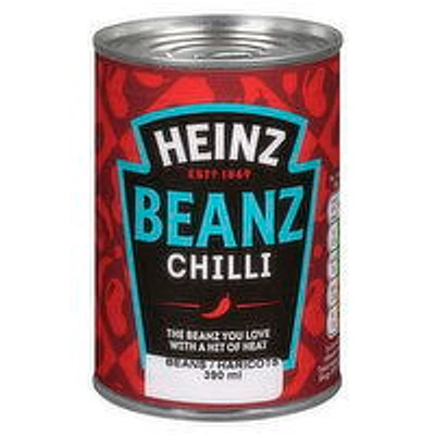 HEINZ - Baked Beans Fiery Chilli, 390 Gram