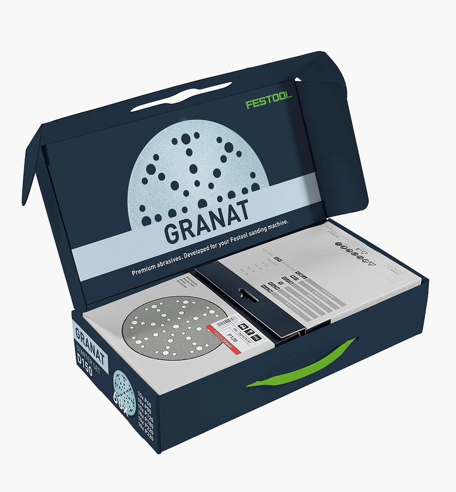 Assortiment de disques abrasifs de base Granat D150 Festool