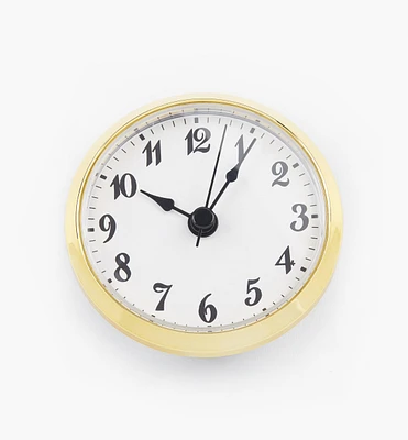 Horloge encastrable de 2 3/4 po à chiffres arabes