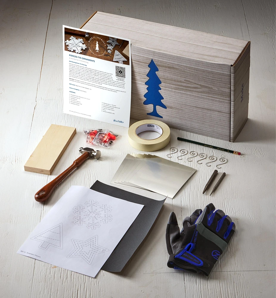 Make It Yourself Pierced-Tin Ornaments Kit