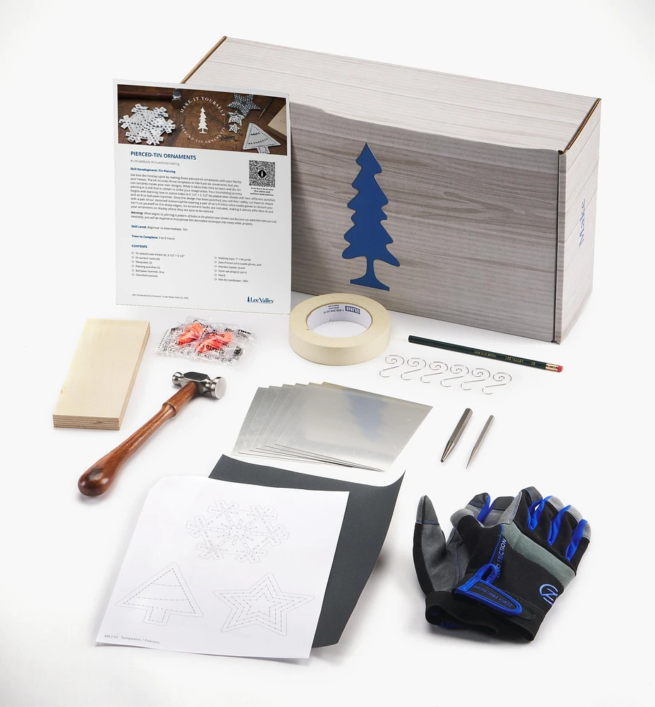 Make It Yourself Pierced-Tin Ornaments Kit