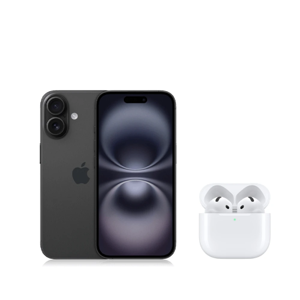 Apple iPhone 16 & AirPods (4th Gen)