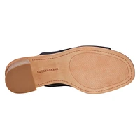 Women's Lutena Mid Heel Leather Mule Sandal