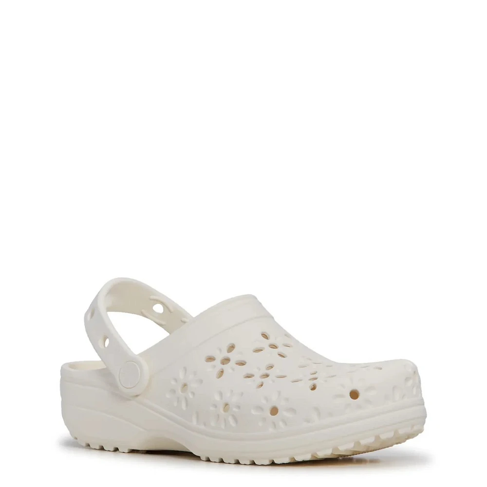 Unisex Classic Floral Cut Out Clog