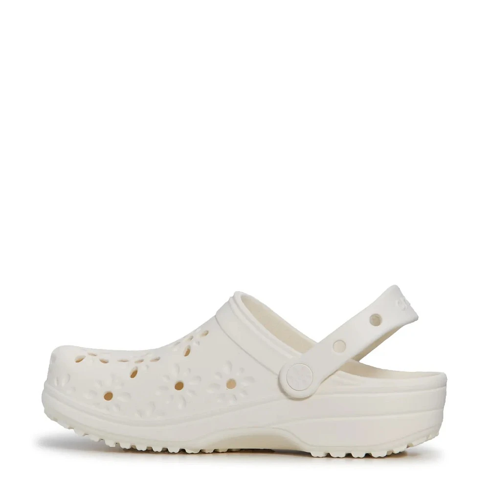 Unisex Classic Floral Cut Out Clog