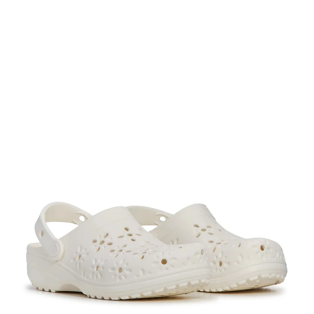 Unisex Classic Floral Cut Out Clog